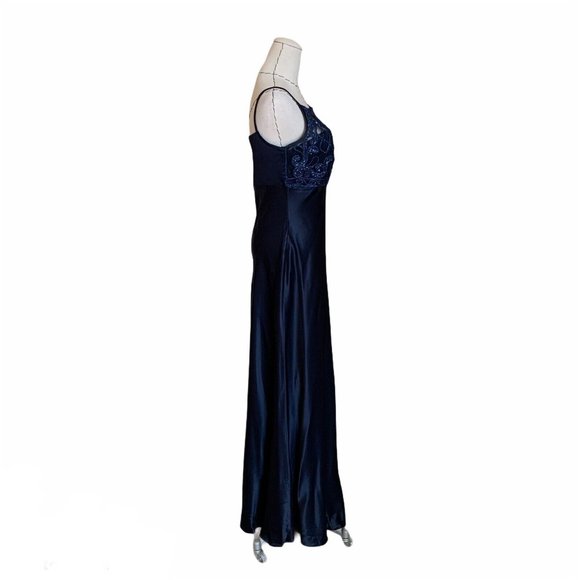 BLONDIE and ME Evening Dress Prom Formal Party Sparkle Blue Glitter 90s Y2k - Picture 7 of 11